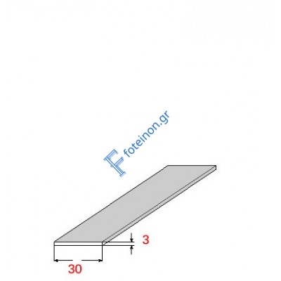 Λάμα 30x3mm Γαλβανιζέ 4m