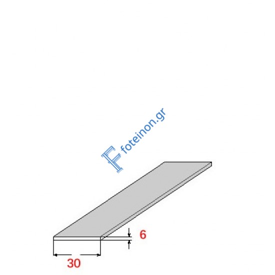 Λάμα 30x6mm Γαλβανιζέ 6m