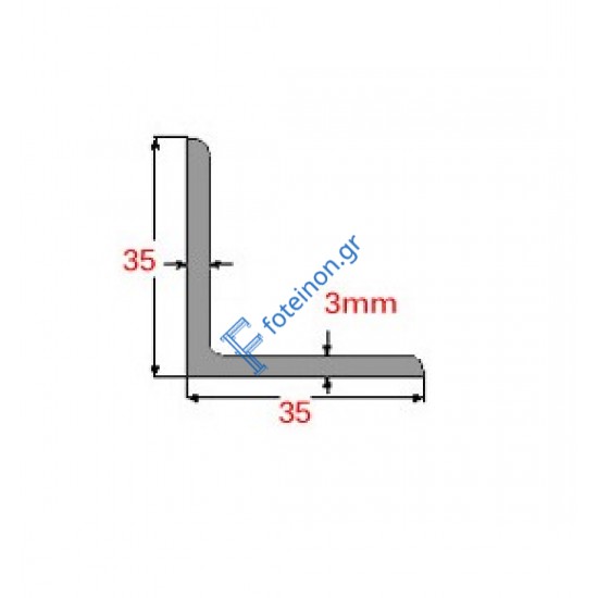 Γωνία Γαλβανιζέ 35x35x3mm 6m
