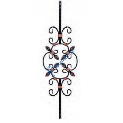 Διακοσμητικό μοτίφ σιδήρου κωδ.(3/66) 12x12 για κάγκελα/περίφραξη