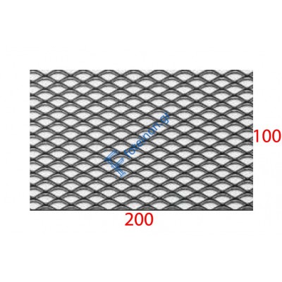 Λαμαρίνα Μαύρη κωδ.(MINI) Μέταλ Ντεπλουαγέ 1000x2000x0.50mm Ρόμβος (τιμή/m2)