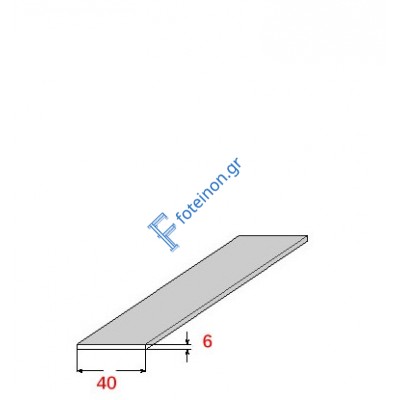 Λάμα 40x6mm Γαλβανιζέ 6m