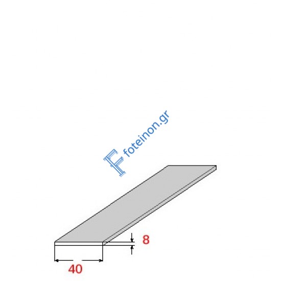 Λάμα 40x8mm Γαλβανιζέ 6m