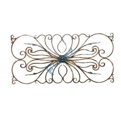 Διακοσμητικό μοτίφ σιδήρου κωδ.(4/58) 16x8 για κάγκελα/περίφραξη