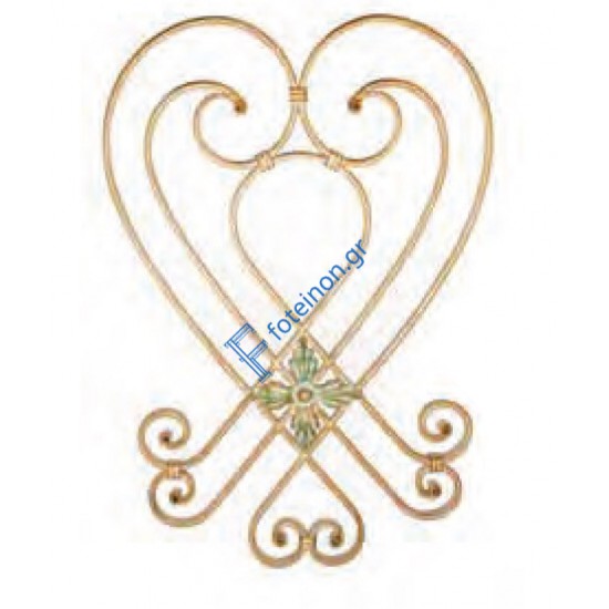 Διακοσμητικό μοτίφ σιδήρου κωδ.(4/60) 16x8 για κάγκελα/περίφραξη