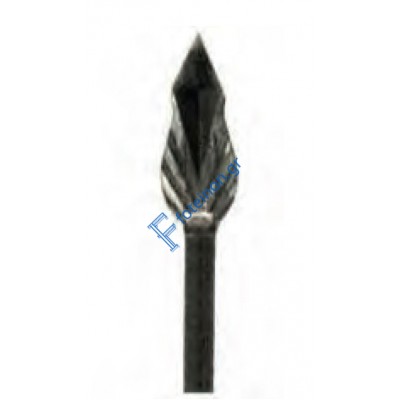 Λόγχη-φλόγα ρόμβος φυλλαράκι σιδήρου κωδ.(4/93) για περίφραξη  14x14 τετράγωνο