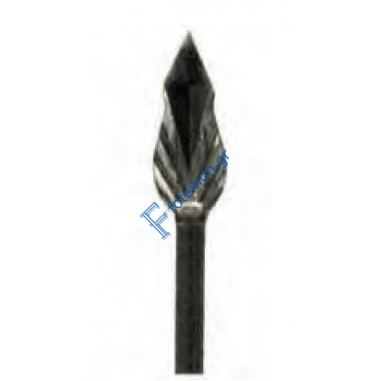 Λόγχη-φλόγα ρόμβος φυλλαράκι σιδήρου κωδ.(4/93) για περίφραξη  14x14 τετράγωνο