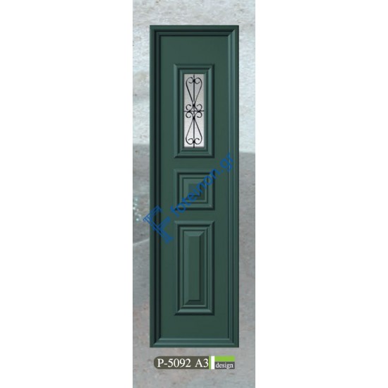 Πρεσαριστό πλαινό πάνελ αλουμινίου σε λευκό χρώμα ALFA (P-5092 A3)