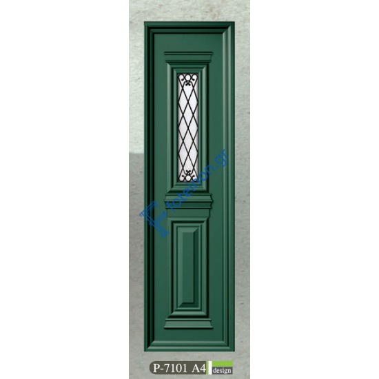 Πρεσαριστό πλαινό πάνελ αλουμινίου σε λευκό χρώμα ALFA (P-7101 Α4)