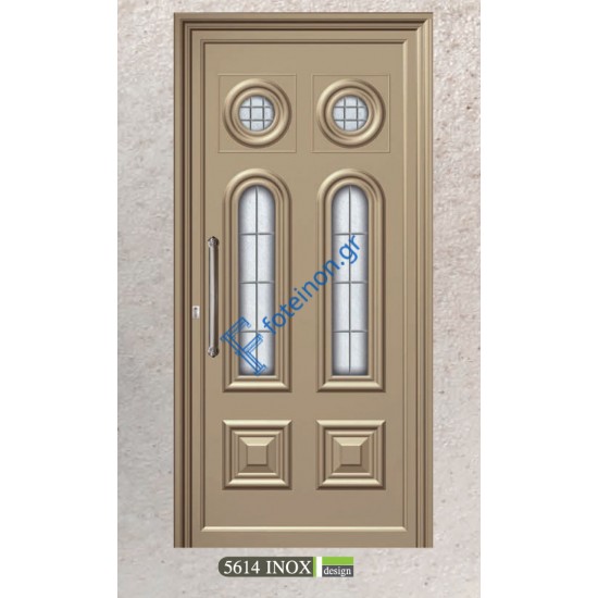 Πρεσαριστό πάνελ αλουμινίου σε λευκό χρώμα ALFA (5614 INOX)