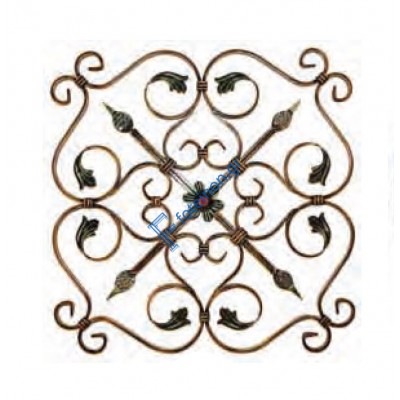 Διακοσμητικό μοτίφ σιδήρου κωδ.(5/59) 16x8 για κάγκελα/περίφραξη