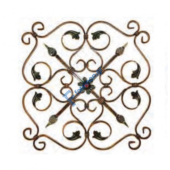 Διακοσμητικό μοτίφ σιδήρου κωδ.(5/59) 16x8 για κάγκελα/περίφραξη