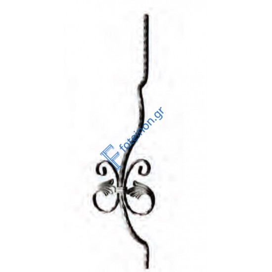 Διακοσμητικό μοτίφ σιδήρου κωδ.(5/70) 14x14 για κάγκελα/περίφραξη