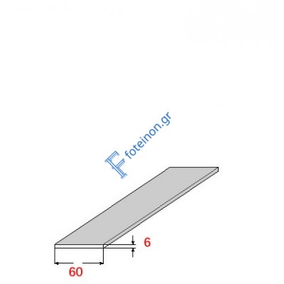 Λάμα 60x6mm Γαλβανιζέ 6m