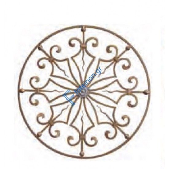 Διακοσμητικό μοτίφ σιδήρου κωδ.(6/59) 12x12 για κάγκελα/περίφραξη