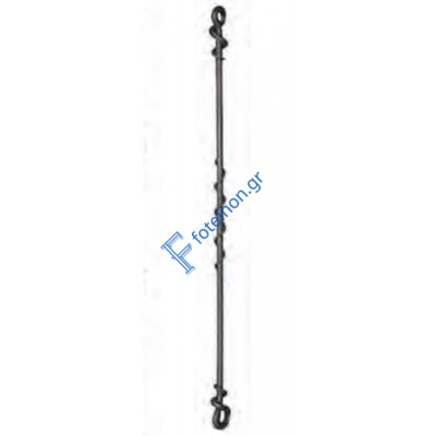 Διακοσμητικό μοτίφ σιδήρου κωδ.(6/68) 12x12 για κάγκελα/περίφραξη