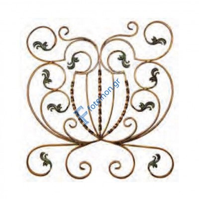 Διακοσμητικό μοτίφ σιδήρου κωδ.(7/59) 16x8 για κάγκελα/περίφραξη
