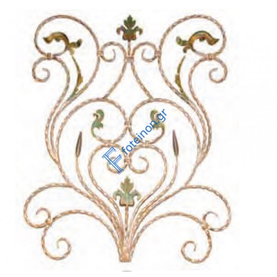 Διακοσμητικό μοτίφ σιδήρου κωδ.(8/60) 12x12 για κάγκελα/περίφραξη