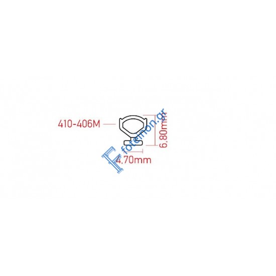Λάστιχο στεγάνωσης συστημάτων 948/949/950  (ΜΟ60-τιμή μέτρου)