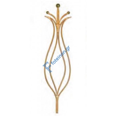 Διακοσμητικό μοτίφ σιδήρου κωδ.(9/62) 16x8 για κάγκελα/περίφραξη