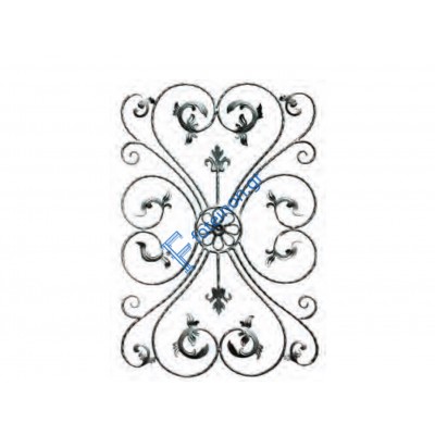 Διακοσμητικό μοτίφ σιδήρου κωδ.(9/77) 12x12 για κάγκελα/περίφραξη