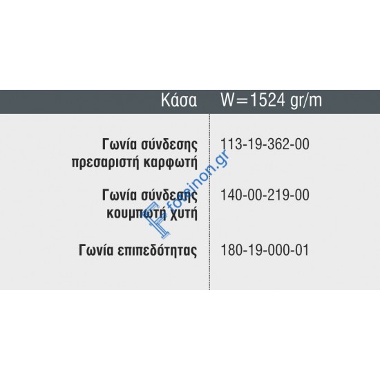 Κάσα M9486 σειράς Μ9400 Comfort Alumil 6m σε χρώμα λευκό 9016