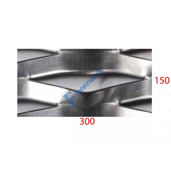 Λαμαρίνα σιδήρου κωδ.(P-110-X25) Μέταλ Ντεπλουαγέ 1500x3000x5mm Εξάγωνο (τιμή/m2)