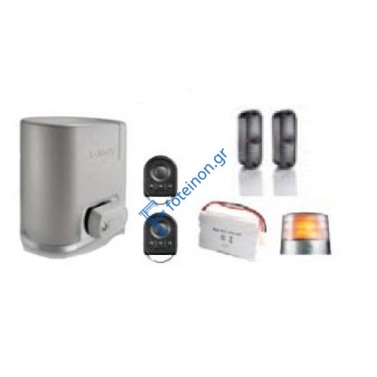 Μοτέρ συρόμενης γκαραζόπορτας έως 300kgr Somfy Elixo 300 κωδ.1216601 (Με πλακέτα,1φάρο,1 ζευγάρι φωτοκύταρρα, 2τηλεκοντρόλ)