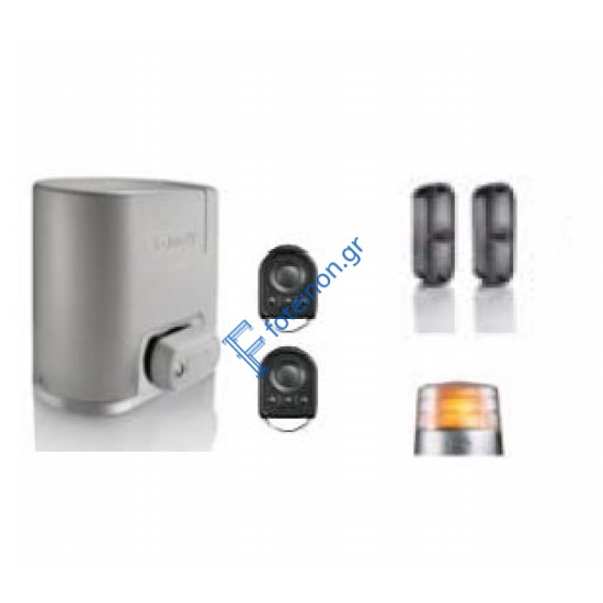 Μοτέρ συρόμενης γκαραζόπορτας έως 300kgr Somfy Elixo Smart io Eco Pack 300 κωδ.1216532 (Με πλακέτα, 2τηλεκοντρόλ,1 φάρο,1 ζευγάρι φωτοκύτταρα)