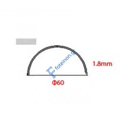 Κουπαστή Γαλβανιζέ Φ60 1.80mm 6m