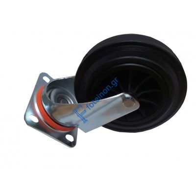 Ρόδα περιστρεφόμενη γαλβανισμένη Φ20mm QT