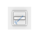 Διακόπτης μονής λειτουργίας με κουμπιά εντολής Smoove Uno WT somfy