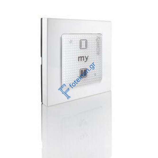 Τηλεχειριζόμενος επιτοίχιος διακόπτης αφής ραδιοκύματος για χειρισμό φωτισμού Somfy smoove 1 io pure shine o/c Somfy (1811089)