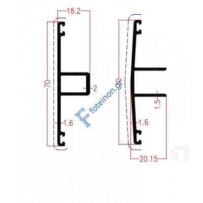 Προφίλ πολυκαρβονικού M4296-M4297 (η τιμή αφορά και τα δύο προφίλ)