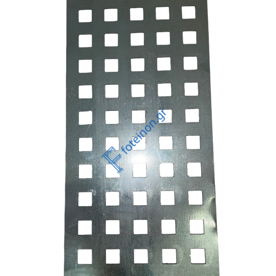 Λαμαρίνα Διάτρητη Μαύρη με τετράγωνη τρύπα 20Χ20mm 1250x2500x1.5mm (τιμή φύλλου)