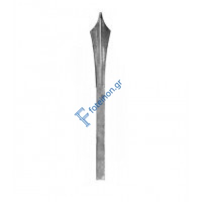 Λόγχη σιδήρου απλή (ίσια) για περίφραξη 14x14 τετράγωνο 