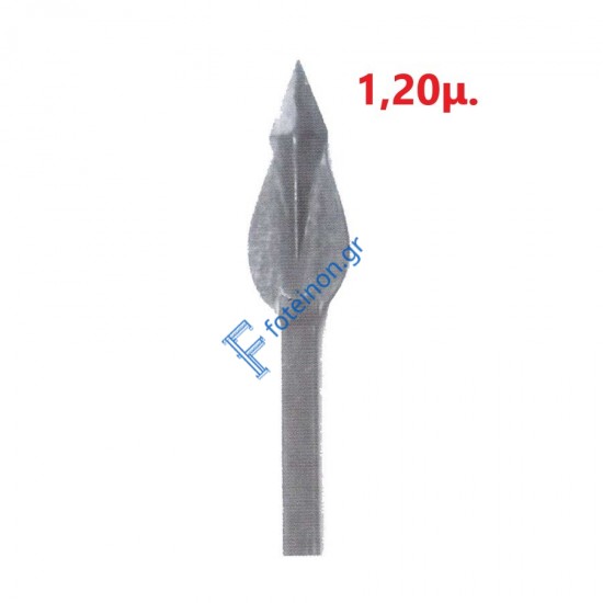 Λόγχη-φλόγα (ρόμβος) σιδήρου για περίφραξη  14x14 τετράγωνο 1,20μ.