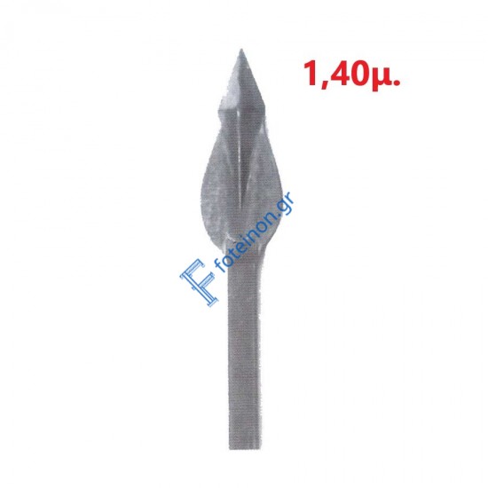 Λόγχη-φλόγα (ρόμβος) σιδήρου για περίφραξη  14x14 τετράγωνο 1,40μ.