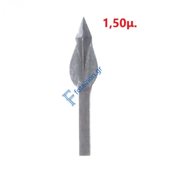 Λόγχη-φλόγα (ρόμβος) σιδήρου για περίφραξη  14x14 τετράγωνο 1,50μ.