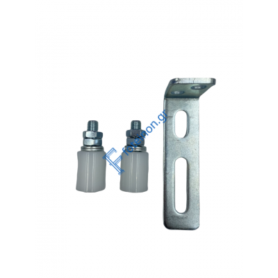 Πιάστρα 2 ράουλα, τεφλόν 40mm πάχος x 50mm ύψος & λάμα για πλαστικό οδηγό