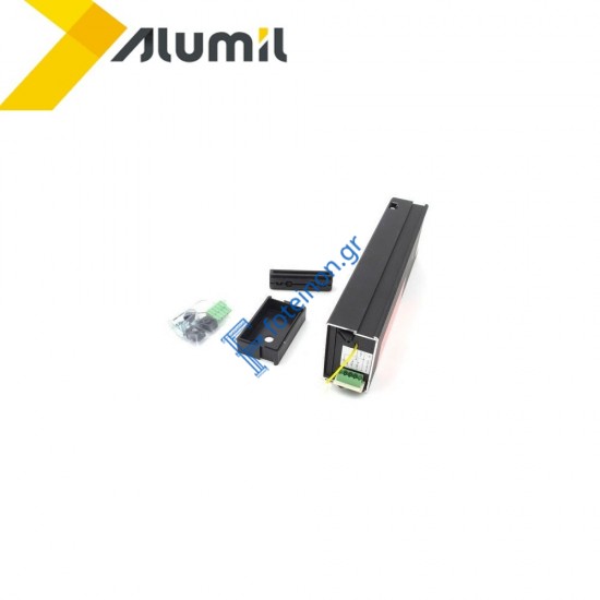 Ηλεκτρικός μηχανισμός 230V φεγγίτη/προβαλλόμενου 250/380mm Stroke μαύρη ανοδίωση