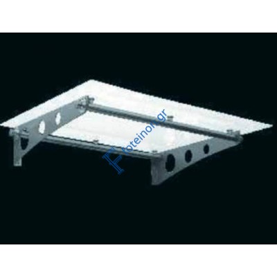 Στέγαστρο αλουμινίου 615 διαστάσεων 1000mm x 1000mm