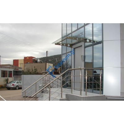 Στέγαστρο αλουμινίου 615Μ διαστάσεων 1000mm x 700mm