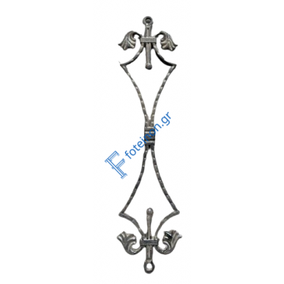 Κάγκελο αλουμινίου Β2 70102 65cm χρώμα μαύρο