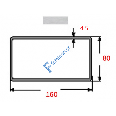Κοιλοδοκός 160x80x4,5mm Γαλβανιζέ 6m