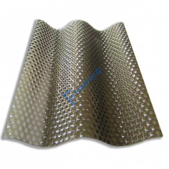 Ανάγλυφο κυματοειδές αυλακωτό μασίφ πολυκαρμπονικό φύλλο πάνελ (τιμή φύλλου)