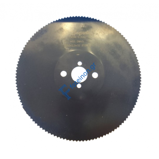 Δίσκος κοπής σιδήρου 250mm x 2mm Φ32 τρύπα 128 δόντια Segmetal Ιταλίας