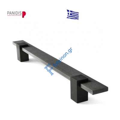 Λαβή Αλουμινίου ίσια 40x10, μήκους 500mm, Κέντρα 360mm, inox σε χρώμα Ανοδίωση Μακεδονικής (χωρίς κιτ)