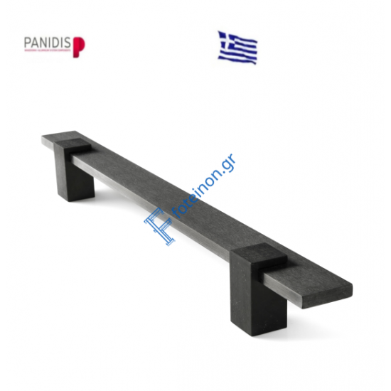 Λαβή Αλουμινίου ίσια 40x10, μήκους 500mm, Κέντρα 360mm, inox σε χρώμα Ανοδίωση Μακεδονικής (χωρίς κιτ)