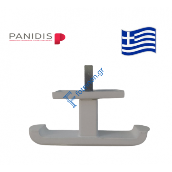 Πόμολο ταυ λευκό Μακεδονικής 8mm Χ-105